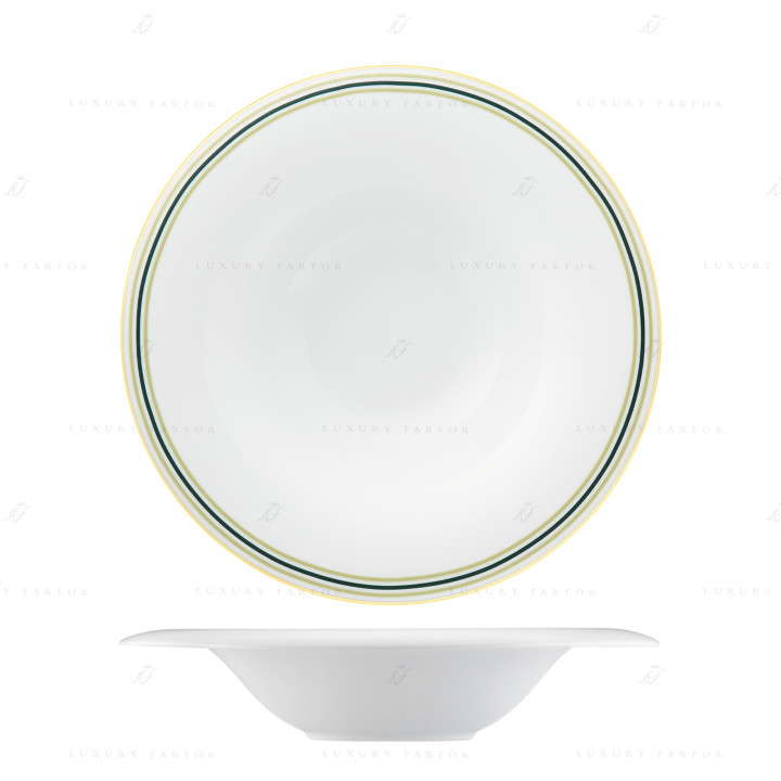 Тарелка для спагетти 26см коллекции Fluen Heritage Green бренда Fürstenberg
