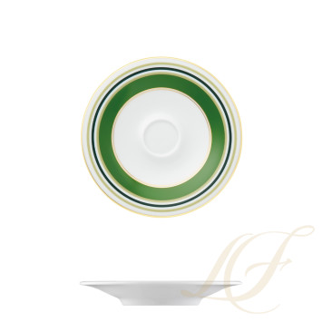 Блюдце для чашки эспрессо 13см коллекции Fluen Heritage Green бренда Fürstenberg