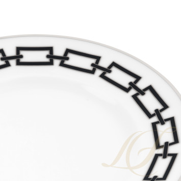Тарелка закусочная 22см коллекции Catene Nero бренда Richard Ginori