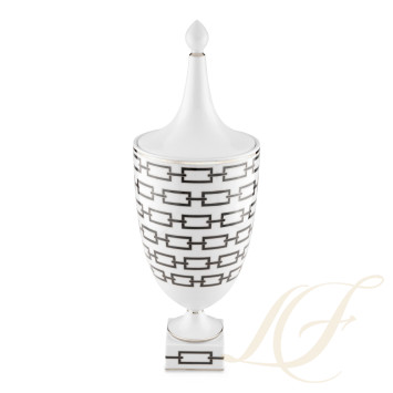 Ваза с крышкой 48см коллекции Catene Nero бренда Richard Ginori