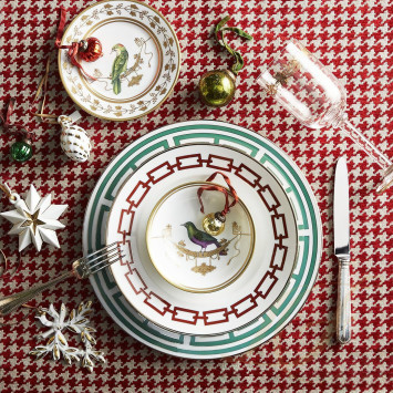 Тарелка 30,5см коллекции Catene Scarlatto бренда Richard Ginori