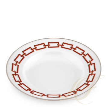 Тарелка суповая 24,5см коллекции Catene Scarlatto бренда Richard Ginori