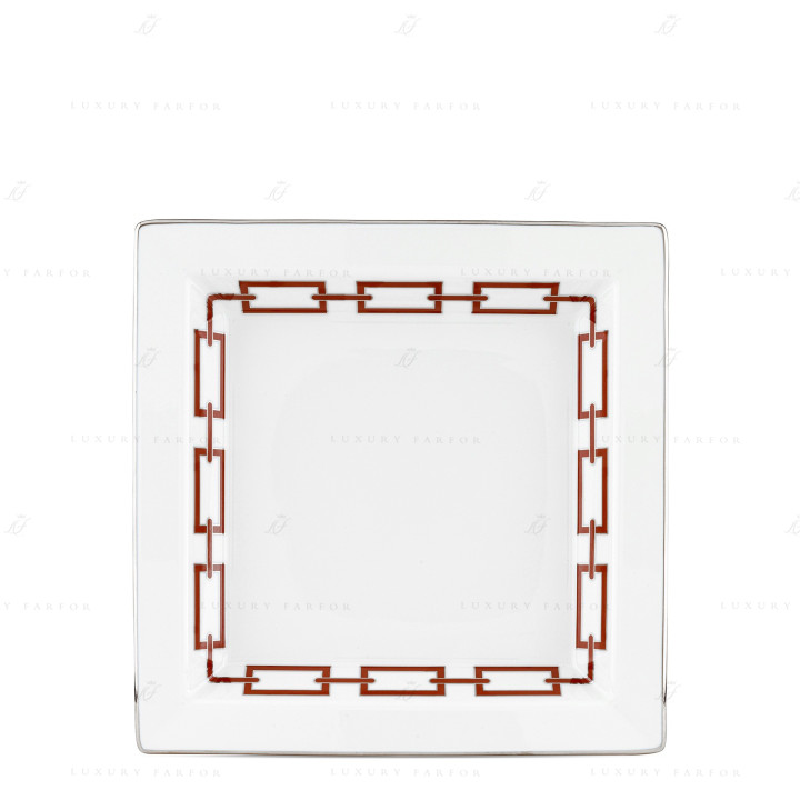 Чаша квадратная 24,5см коллекции Catene Scarlatto бренда Richard Ginori