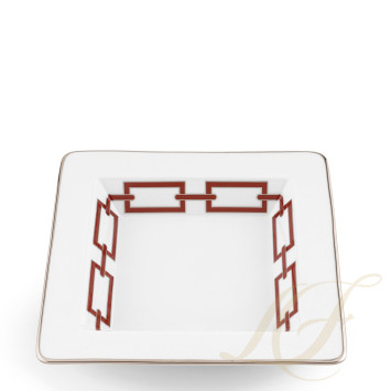 Чаша квадратная 18см коллекции Catene Scarlatto бренда Richard Ginori
