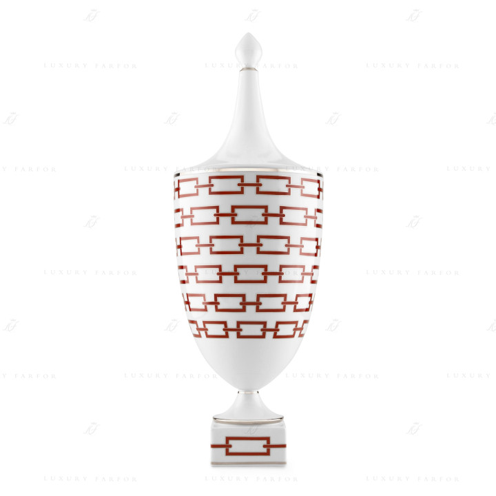 Ваза с крышкой 48см коллекции Catene Scarlatto бренда Richard Ginori
