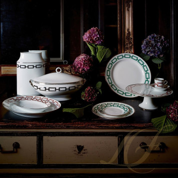 Тарелка подстановочная 31см коллекции Catene Scarlatto бренда Richard Ginori