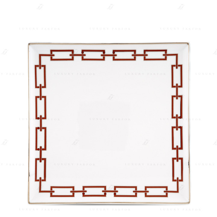 Чаша квадратная 30,9см коллекции Catene Scarlatto бренда Richard Ginori