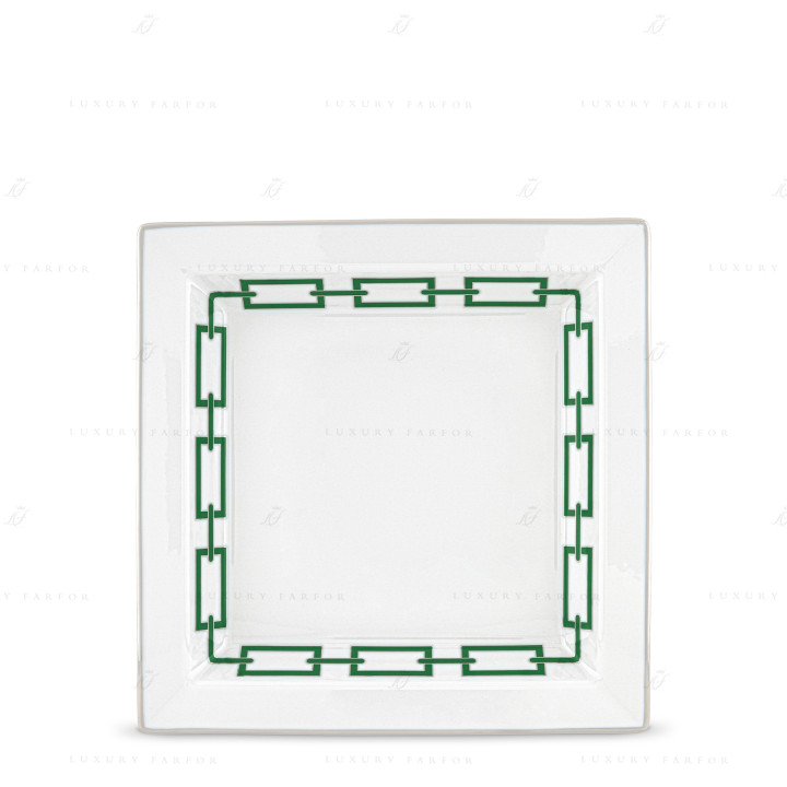 Чаша квадратная 24,5см коллекции Catene Smeraldo бренда Richard Ginori