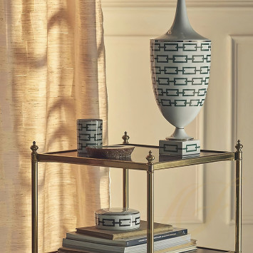 Ваза с крышкой 48см коллекции Catene Smeraldo бренда Richard Ginori