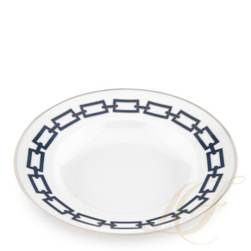 Тарелка суповая 24,5см коллекции Catene Zaffiro бренда Richard Ginori