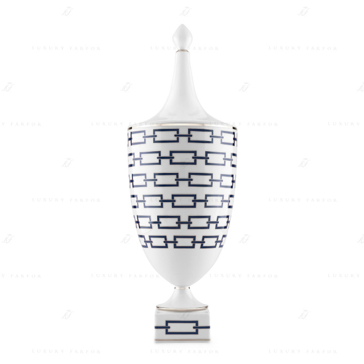 Ваза с крышкой 48см коллекции Catene Zaffiro бренда Richard Ginori