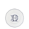 Тарелка суповая 24см, 4шт. коллекции Corona Monogram Blue Cobalto бренда Richard Ginori