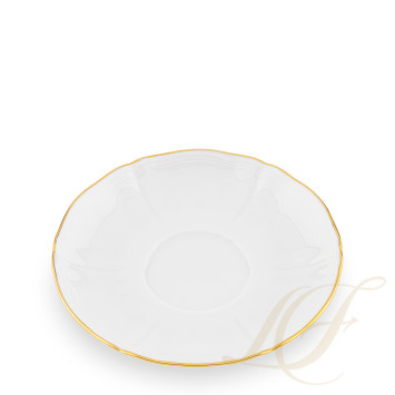 Блюдце для чашки чайной 15см коллекции Corona Oro Brillante бренда Richard Ginori