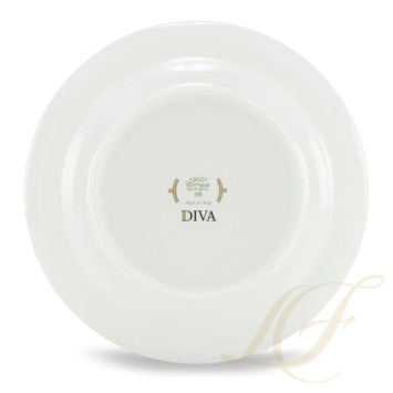 Тарелка суповая 24см коллекции Diva Celeste бренда Richard Ginori