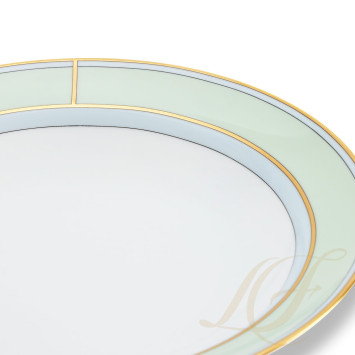 Тарелка суповая 24см коллекции Diva Verde бренда Richard Ginori