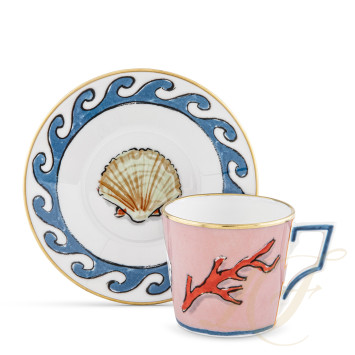 Чашка кофейная с блюдцем 0,09л,2 шт. коллекции Il Viaggio Di Nettuno 