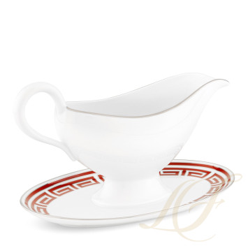 Соусник с подставкой 18,9см коллекции Labirinto Scarlatto бренда Richard Ginori