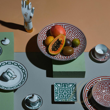 Чаша квадратная 13,5см коллекции Labirinto Smeraldo бренда Richard Ginori