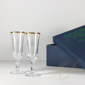 Флюте для шампанского 0,15л, 2шт.  коллекции Medici Gold бренда Richard Ginori