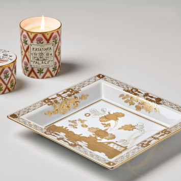 Чаша квадратная 24,5см коллекции Oriente Italiano Aurum бренда Richard Ginori