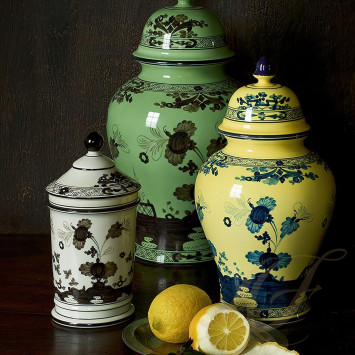 Ваза с крышкой 31см коллекции Oriente Italiano Citrino бренда Richard Ginori