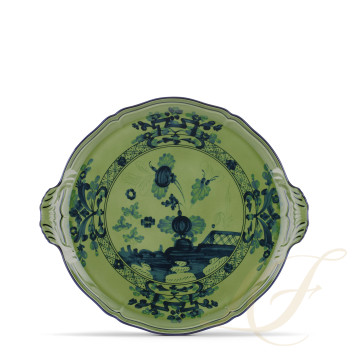 Блюдо для пирога 34см коллекции Oriente Italiano Malachite бренда Richard Ginori
