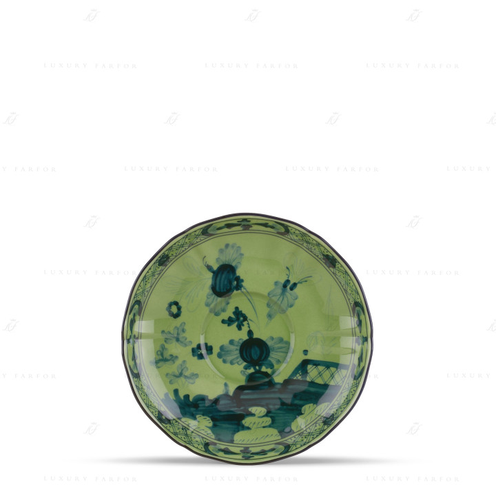 Блюдце для чашки чайной 15см коллекции Oriente Italiano Malachite бренда Richard Ginori