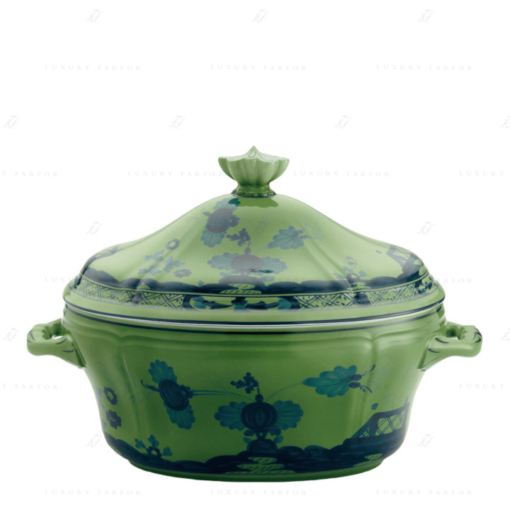 Супница 3,85л коллекции Oriente Italiano Malachite бренда Richard Ginori