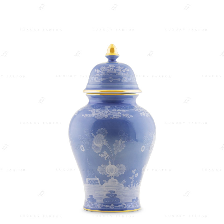 Ваза с крышкой 31см коллекции Oriente Italiano Pervinca бренда Richard Ginori