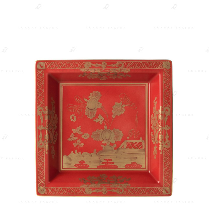 Чаша квадратная 24,5см коллекции Oriente Italiano Rubrum бренда Richard Ginori