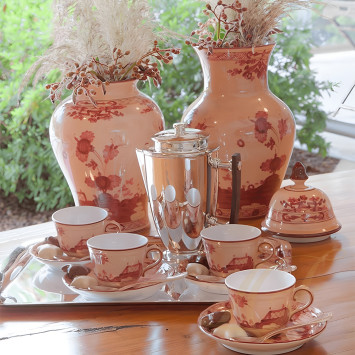 Ваза 30см коллекции Oriente Italiano Vermiglio бренда Richard Ginori