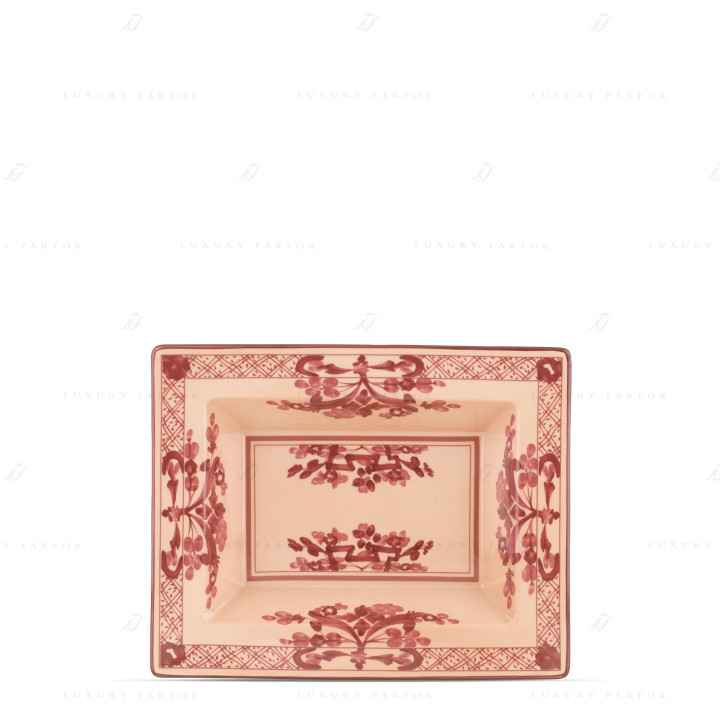 Чаша прямоугольная 19х15,5см коллекции Oriente Italiano Vermiglio бренда Richard Ginori