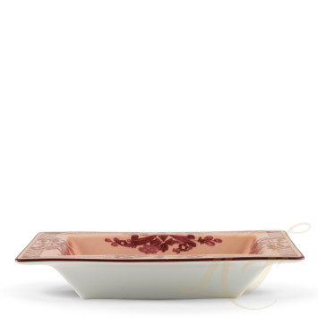 Чаша прямоугольная 19х15,5см коллекции Oriente Italiano Vermiglio бренда Richard Ginori