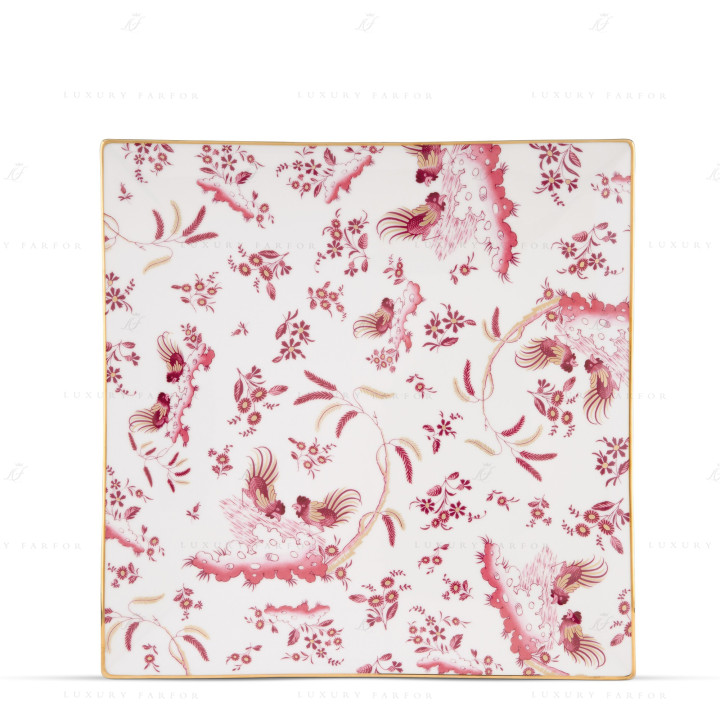 Чаша квадратная 30,5см коллекции Oro Di Doccia Magenta бренда Richard Ginori