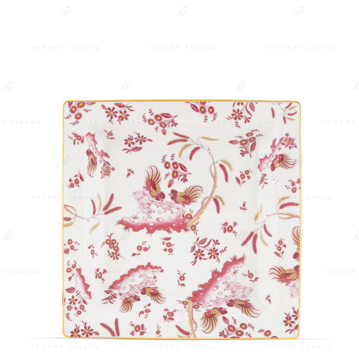 Чаша квадратная 24,5см коллекции Oro Di Doccia Magenta бренда Richard Ginori