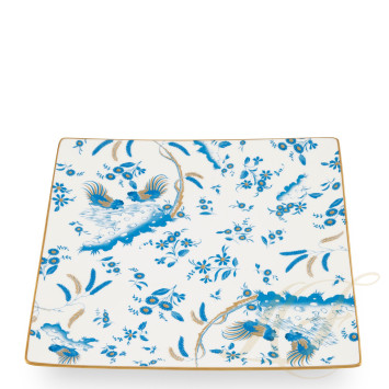 Чаша квадратная 21см коллекции Oro Di Doccia Turchese бренда Richard Ginori