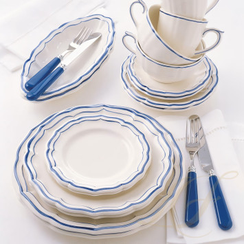 Тарелка главная 26см коллекции Filet Bleu бренда Gien