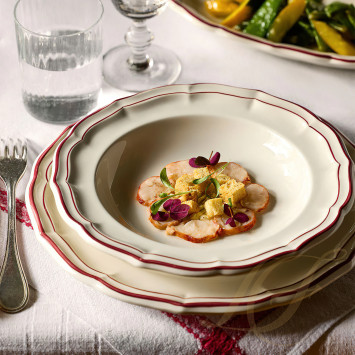 Тарелка главная 26см коллекции Filet Bordeaux бренда Gien