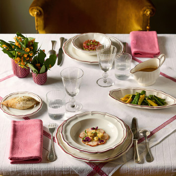 Тарелка для гарнира 26,5см коллекции Filet Bordeaux бренда Gien
