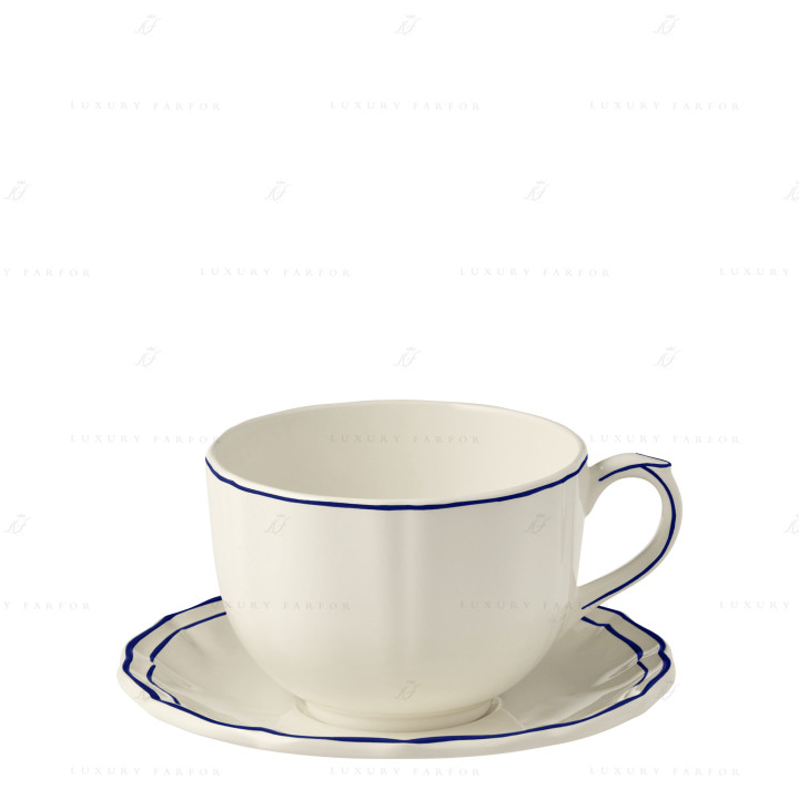Чашка с блюдцем 0,5л коллекции Filet Cobalt бренда Gien