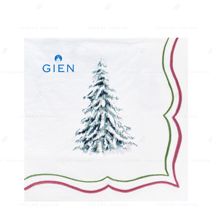Салфетки 33х33см, 20шт., 12 упаковок коллекции Filet Noel бренда Gien