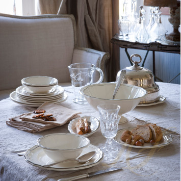 Тарелка глубокая 22,5см коллекции Filet Taupe бренда Gien