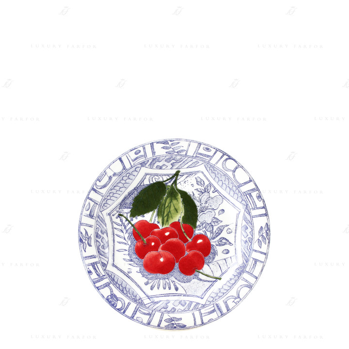 Тарелка десертная 16,5см коллекции Oiseau Bleu Fruits бренда Gien
