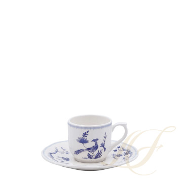 Чашка эспрессо с блюдцем 0,085л, 2шт. коллекции Paradis Bleu бренда Gien