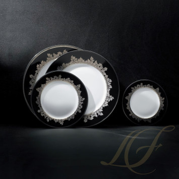 Тарелка главная 26см коллекции Feuille De Platine бренда Haviland