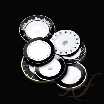 Тарелка тортовая 31,5см коллекции Feuille De Platine бренда Haviland