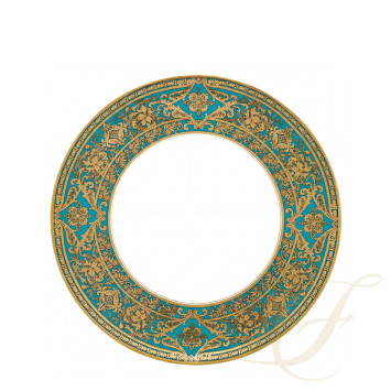 Тарелка подстановочная 31,5см коллекции Matignon Bleu Piscine Or бренда Haviland
