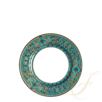 Тарелка закусочная 22см коллекции Matignon Bleu Piscine Or бренда Haviland