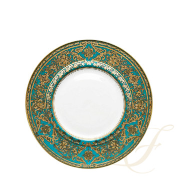 Тарелка главная 28см коллекции Matignon Bleu Piscine Or бренда Haviland