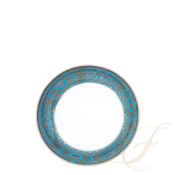 Тарелка суповая 19см коллекции Matignon Bleu Piscine Platin бренда Haviland